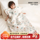 可優(yōu)比（KUB）嬰兒睡袋秋冬擁抱被寶寶睡袋一體式恒溫羊毛睡袋-松果林100*160cm
