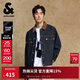 杰克·瓊斯（JACK&JONES） 男裝牛仔夾克外套高街時(shí)尚百搭拼色尖領(lǐng)休閑長(cháng)袖上衣225357021