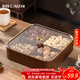彩致（CAIZHI）干果盤(pán)水果盤(pán)客廳高級仿木質(zhì)堅果零食盒糖果收納盒 4格果盤(pán)CZ6867