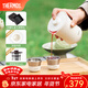 膳魔師（THERMOS）茶旅套裝戶(hù)外露營(yíng)旅行茶具保溫茶壺茶杯生日新年禮物TCMU-200LC 【升級涂層內膽】雲白
