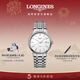 浪琴（LONGINES）瑞士手表 時(shí)尚系列 男士鋼帶機械表 對表 L49214126新年禮物 白色啞光38.5mm