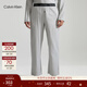 Calvin Klein內衣秋冬男士時(shí)尚休閑簡(jiǎn)約提花腰邊ck格紋舒適柔軟家居長(cháng)褲睡褲 P7A-鴿子灰 L