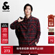 杰克·瓊斯（JACK&JONES）男裝2025年冬季新款襯衫經(jīng)典酒紅色格紋百搭純棉上衣225405004 F15酒紅色 M