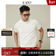 漢尼（HANY）【可機洗澳毛】t恤短袖純白色商務(wù)高級針織衫休閑打底衫男士?jì)却?塞尼白色 【圓領(lǐng)】【輕薄款】 L