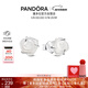 潘多拉（PANDORA）[新年禮物]雪映玫瑰耳釘白色優(yōu)雅高級時(shí)尚小眾設計感