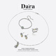戴拉（dara）925銀歐泊4件套珠寶禮盒