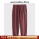 Abercrombie & Fitch小麋鹿圖案經(jīng)典保暖抓絨束腳衛褲長(cháng)褲25秋冬男裝134-5043 玫紅色 S (175/76A)