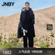 江南布衣（JNBY）【95白鴨絨】秋冬超長(cháng)款羽絨服A型帽領(lǐng)日常寬松方塊設計5OAC15170 001/本黑 S