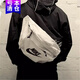耐克（NIKE）斜挎包運動(dòng)包男包女包王一博同款包學(xué)生收納包胸包單肩包腰包中性 明星同款BA5751-072元祖灰白 MISC