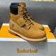 添柏嵐（Timberland）馬丁靴高幫透氣網(wǎng)頁(yè)架防水大黃靴秋冬季流行款式 黃色 35