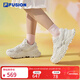 斐樂(lè ) FUSION斐樂(lè )潮牌女鞋硬糖鞋厚底老爹鞋女運動(dòng)鞋女 棉花糖/銀-MM 38