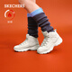 斯凱奇（Skechers）2022秋季高幫鞋女厚底松糕保暖舒適百搭167569 NAT自然色 37 
