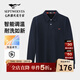七匹狼長(cháng)袖T恤男士翻領(lǐng)抗菌恒溫固色多彩小狼標商務(wù)休閑透氣POLO上衣