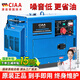 CIAA德國 柴油發(fā)電機組大功率小型家用220v低噪音發(fā)電機組380v三相 10千瓦(低噪款)電啟動(dòng) 220V+380V 雙電壓