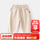 嘟嘟家兒童褲子春秋嬰兒長(cháng)褲秋裝男童休閑褲新款女童秋季寶 米色 80