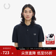 Fred Perry男士POLO衫2025冬季休閑麥穗重磅短袖多彩T恤M6000 黑色906 M 此款尺碼偏大