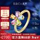 IL&CO尤珂「和彩之花」18K黃金天然碧璽戒指女花朵彩寶送女友新年禮物 天然碧璽黃晶 紫晶 托帕石橄欖石 12號