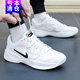 耐克（NIKE）網(wǎng)球鞋男鞋2025冬季新款跑步鞋低幫緩震運動(dòng)鞋輕便透氣休閑鞋 AR8836-100白色黑 42