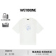 WE11DONE男女同款怪獸印花短袖T恤個(gè)性復古朋克風(fēng) 象牙白 S