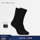 Tommy Hilfiger【兩雙裝】25秋冬新款男裝商務(wù)休閑純色運動(dòng)微彈中筒襪子 黑色078 均碼