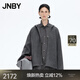 JNBY/江南布衣【商場(chǎng)同款】25冬新品毛呢夾克雙面呢短款連帽5P0814690 075/雜中灰 XS