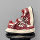 冊樂(lè )紅色水洗帆布鞋男女款隱形增高7cm復古溶解鞋子潮牌厚底運動(dòng)板鞋 水洗紅 42 男碼