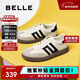 百麗復古拼色德訓鞋新款百搭簡(jiǎn)約運動(dòng)休閑鞋B2614AM5 米白 38