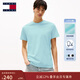 TOMMY JEANS【純色純棉】25夏季男裝平紋針織美式寬松短袖/修身圓領(lǐng)T恤