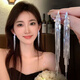 沄汧耳釘耳飾耳環(huán)流蘇耳線(xiàn)生日禮物女生耳墜氣質(zhì)小眾2026新款首飾飾品 流蘇長(cháng)款鏈條耳環(huán)一對