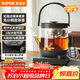蘇泊爾（SUPOR）養生壺煮茶器大容量蒸汽噴淋煮茶壺燒水壺1L電熱水壺辦公家用花茶壺白茶 SW-10C13【茶湯分離】