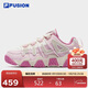 FILA FUSION斐樂(lè )官方潮牌減震耐磨簡(jiǎn)約女款復古休閑籃球鞋