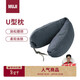 MUJI舒適頸部靠枕 午睡枕U型枕旅行枕辦公室頭枕靠枕午休枕 海軍藍