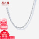 周六福新年禮物  PT950鉑金項鏈男女款經(jīng)典簡(jiǎn)約白金素鏈鎖骨鏈 46cm-8.08g