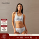 Calvin Klein內衣【明星同款摩登引力帶】女士ck輕運動(dòng)無(wú)鋼圈工字美背背心文胸 CIQ-云水藍 M 推薦75B-85A