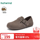 熱風(fēng)（Hotwind）【商場(chǎng)同款】女鞋通勤勃肯鞋春季新款百搭一腳蹬懶人鞋女軟底拖鞋 52深灰(全包兩穿款)H15W25106 37