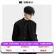 伯爵卓爾墊肩立領(lǐng)設計羊毛單面呢夾克男裝外套2025秋冬短款呢大衣 Z541585 月夜黑 XL (180)
