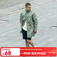 AKSERIESAK男裝軍事復古M65Fishtail Parka飛虎大印花休閑風(fēng)衣2106940 淺灰綠 L