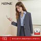 KBNE西裝外套女小個(gè)子灰色學(xué)院風(fēng)上衣2025春季新款超好看無(wú)領(lǐng)西服 灰色 S