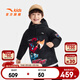 安踏（ANTA）兒童羽絨服男小童裝25年冬季紅色新年變形金剛騎行服戶(hù)外保暖連帽 基礎黑-2 絨子含量80% 140 充絨量112g