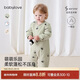 babylove嬰兒連體衣秋冬季夾棉保暖哈衣爬服純棉男女寶寶衣服棉服冬裝