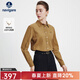 Navigare意大利小帆船女士長(cháng)袖襯衫2025秋季新款棉質(zhì)親膚襯衣燈芯絨上衣 香料棕 M