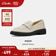 Clarks其樂(lè )老錢(qián)系列女鞋新品樂(lè )福鞋女復古小皮鞋單鞋通勤鞋 白色 261768074 39