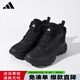 阿迪達斯（adidas）阿迪達斯加絨男鞋2025冬季新款高幫保暖戶(hù)外徒步鞋耐磨防滑運動(dòng)鞋 黑色JS3429【加絨保暖】 41