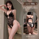 性感約會(huì )戰袍車(chē)內成人用品連體衣蕾絲免脫內褲誘惑男人qq 黑色【開(kāi)襠連體衣】含胸墊 165(L) 【100-115斤】