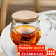 憶壺茶 玻璃茶杯泡茶水分離杯 綠紅茶泡花茶杯子帶過(guò)濾竹木蓋玻璃水杯 竹蓋泡茶杯400ml