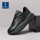 帕達索歐洲站春季潮鞋2023新款厚底增高老爹鞋男士運動(dòng)休閑鞋牛皮板鞋男 黑色 40