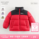 MARC&JANIE馬克珍妮男女童三防排骨羽絨服紅色兒童保暖寶寶冬裝童裝240920