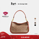 蔻馳（COACH）【禮物】CARY系列女士經(jīng)典標志斜挎包單肩馬鞍包高級感冬季女包 B4/棕黃色 焦糖色(新版）