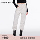 MISS SIXTY含羊絨牛仔褲女裝白色低腰寬松復古顯瘦蘿卜褲錐形褲子 白色 25
