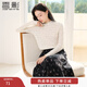 香影半高領(lǐng)蕾絲衫上衣女2026春季新款氣質(zhì)長(cháng)袖鏤空白色內搭打底衫 鷺白 L 165/88A/110-125斤